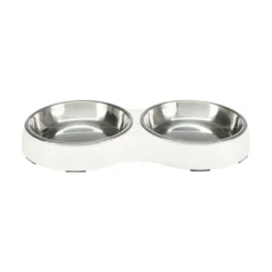Trixie Set Comedero Doble con Soporte