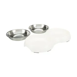 Trixie Set Comedero Doble con Soporte