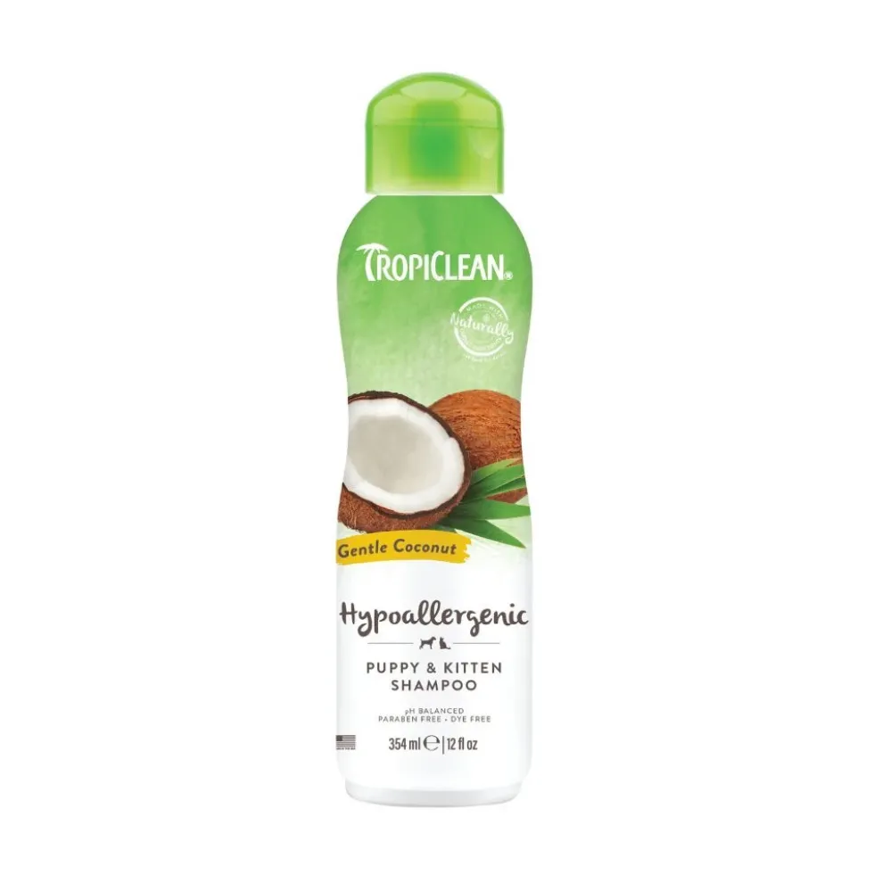 TropiClean Champú Hipoalergénico para Cachorros y Gatitos