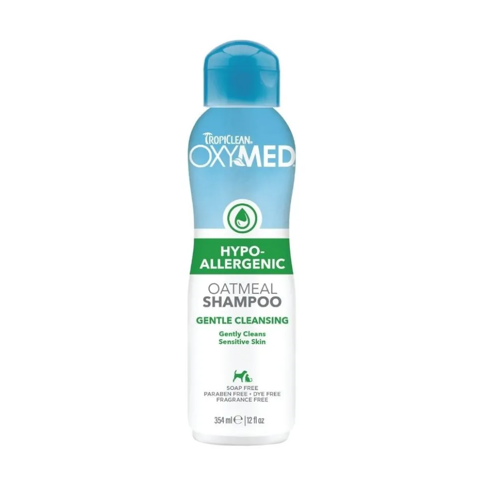 TropiClean OxyMed Champú Hipoalergénico para Perros y Gatos