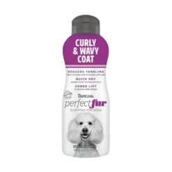 TropiClean Perfect Fur Champú Pelaje Rizado para Perros