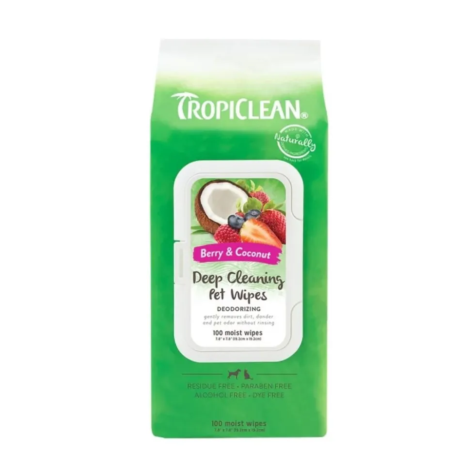 TropiClean Toallitas Húmedas Limpieza Profunda