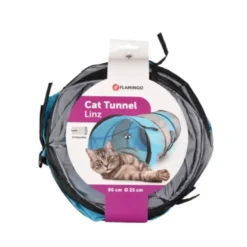 Tunel para Gatos Flamingo Gris y Azul
