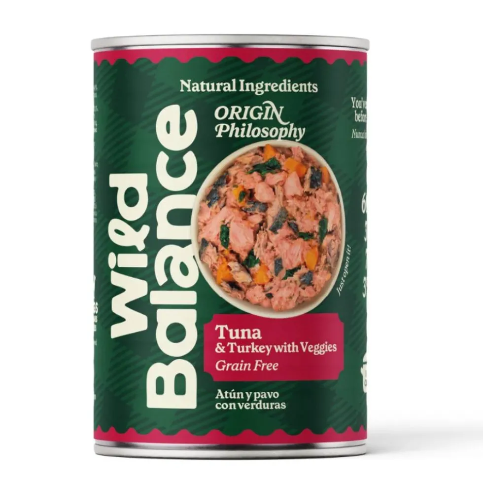 Wild Balance Comida Húmeda Cocinada de Atún y Pavo para Perro