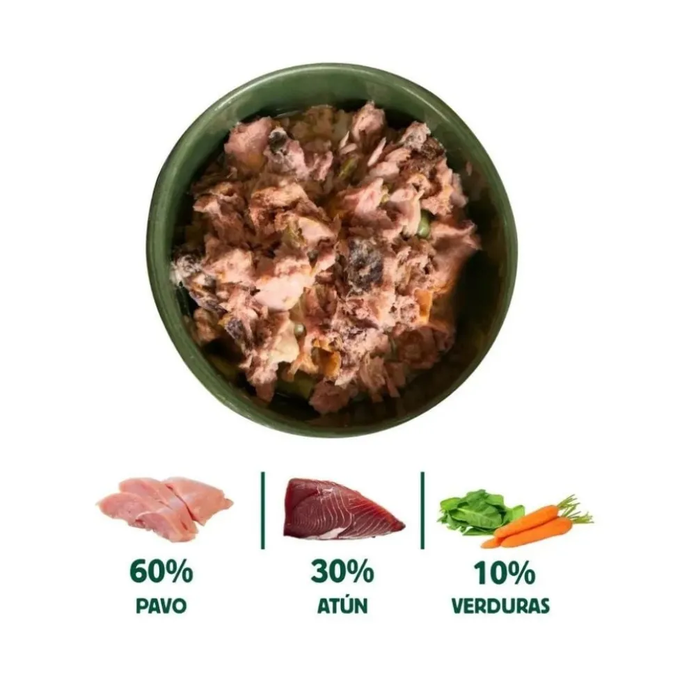 Wild Balance Comida Húmeda Cocinada de Atún y Pavo para Perro