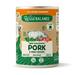 Wild Balance Comida Húmeda Cocinada de Cerdo para Perro