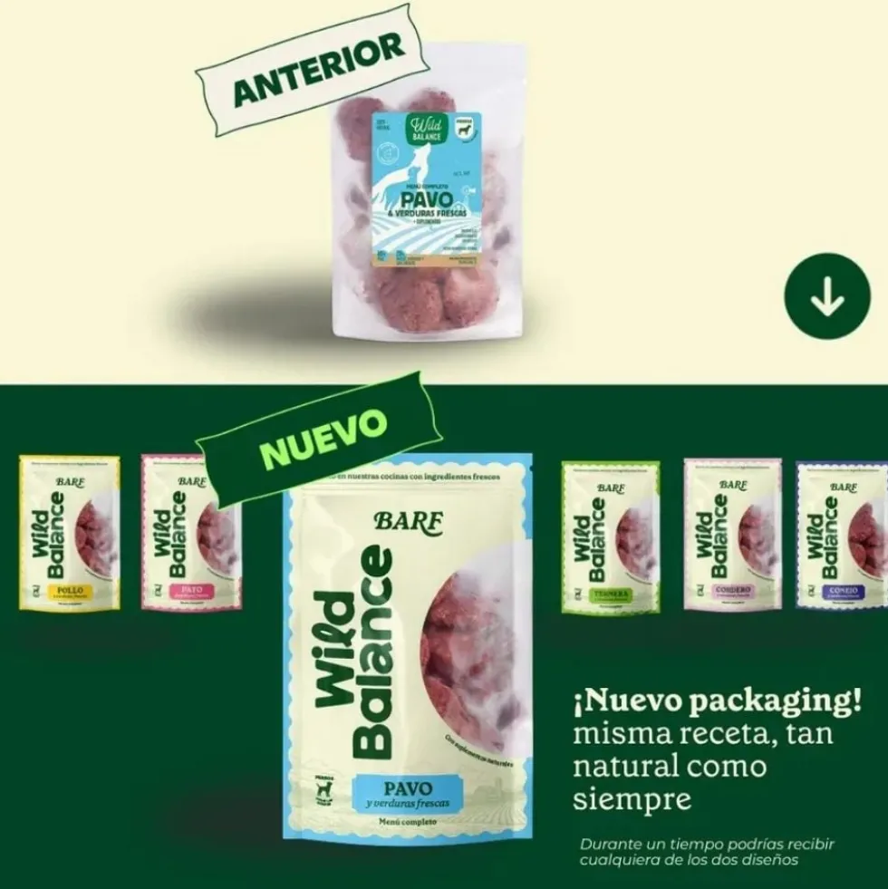 Wild Balance Dieta BARF Pavo con Verduras para Perro