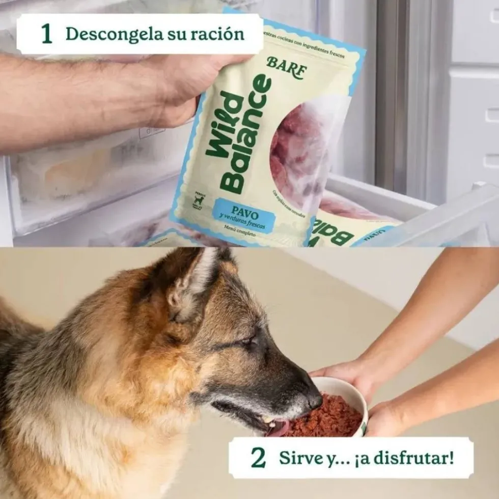 Wild Balance Dieta BARF Pavo con Verduras para Perro