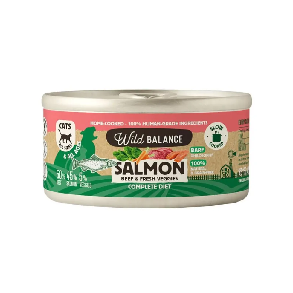 Wild Balance Lata Salmón y Ternera con Verduras para Gato
